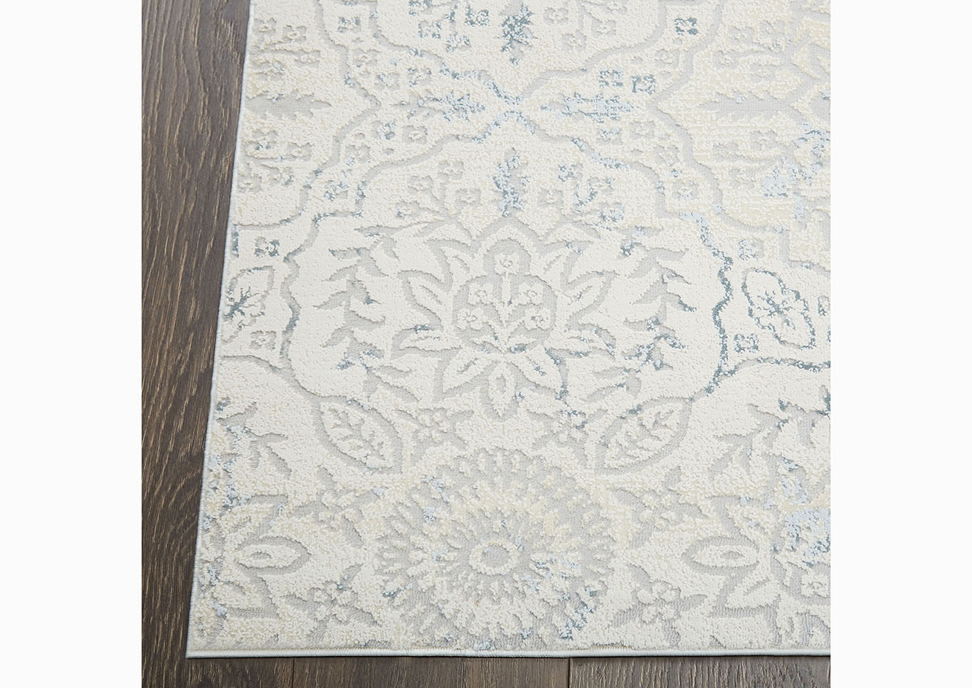 Home Dynamix Christian Siriano Brooksville Charleston Transitional Area Rug 31"x47" Textured Ivory/Gray/Blue,Home Dynamix